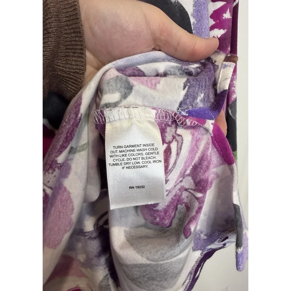 Alfred Dunner Womens Floral Top Size PXL Forest Fairy Indie Romantic Cottagecore - Picture 8 of 9